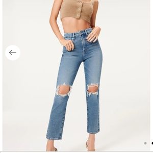 Good American good vintage straight leg jean blue 800. Brand new!